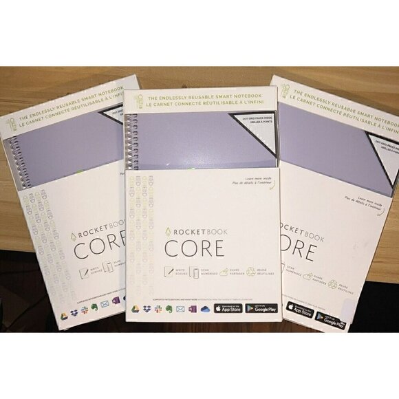 RocketBook Core Executive Size Reusable Smart Notebook W/Pilot FriXion Erase Pen - Picture 1 of 5